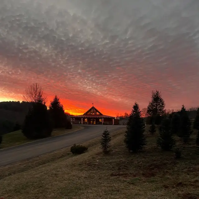 Sunrise over the store